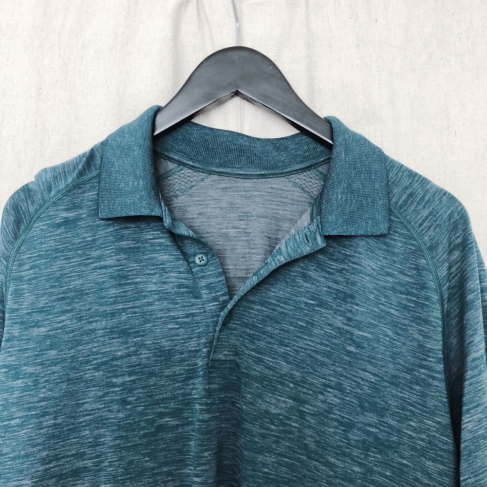 Lululemon Metal Vent Tech Polo - Teal - Picture 2 of 7